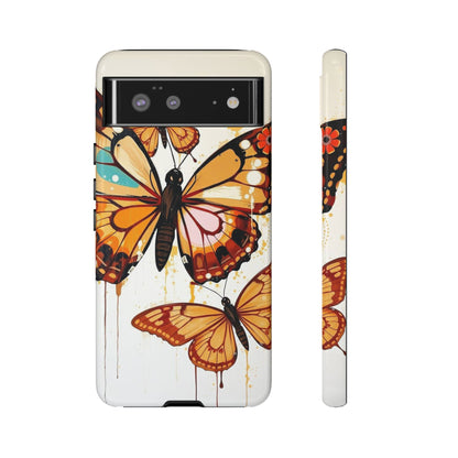 Google Pixel 6 / Glossy Phone Case - Abstract Butterflies Design Phone Case