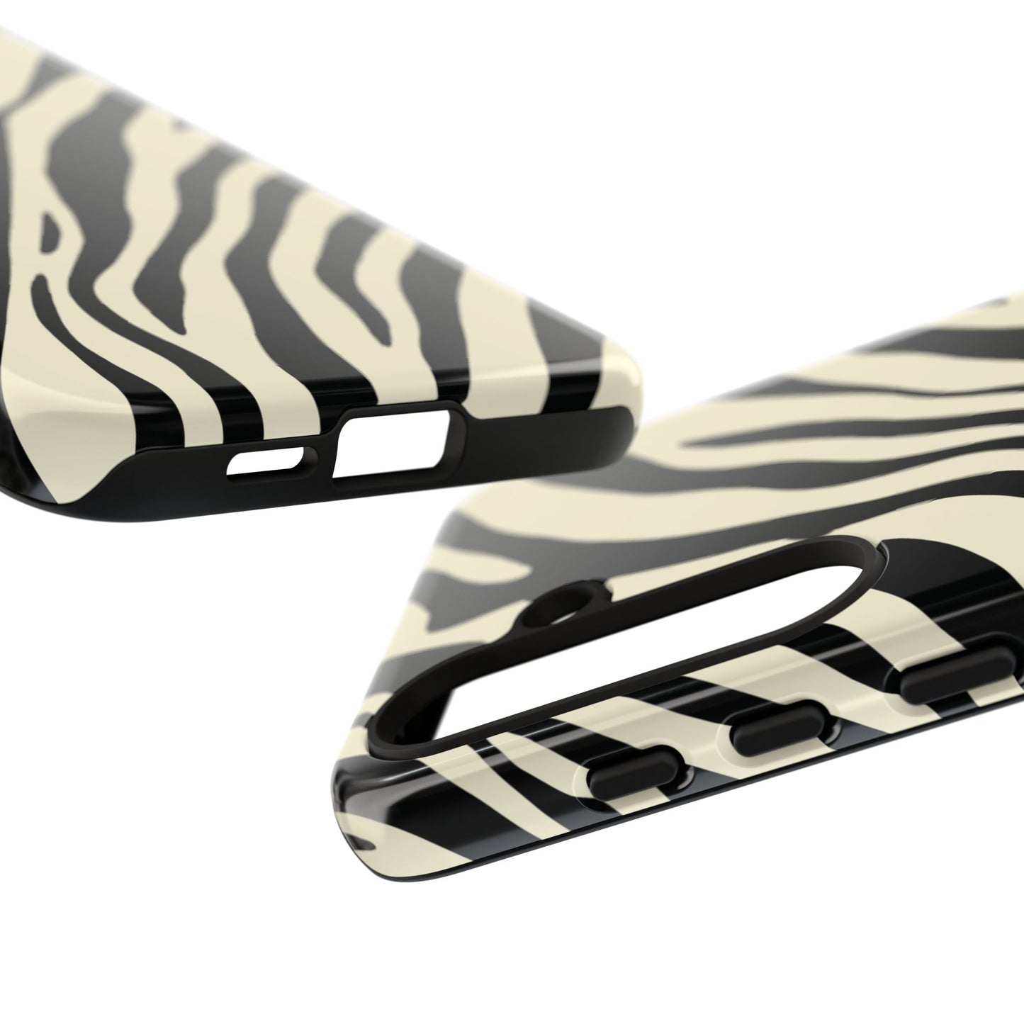 Modern Neutral Zebra Print Phone Case
