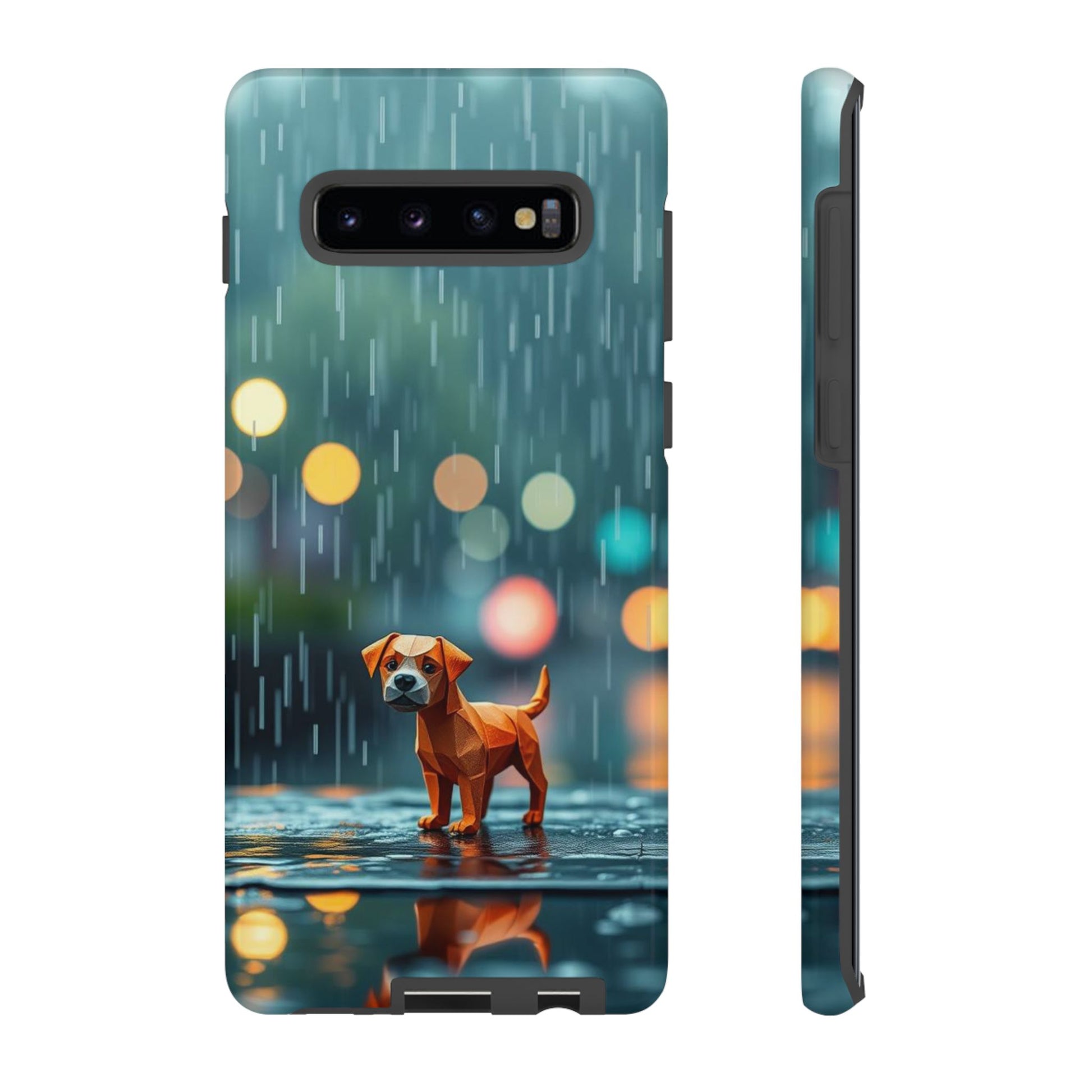 Cute Origami ’Soggy Dog’ Design Phone Case - Multicolor Phone Case - Samsung Galaxy S10 Plus / Glossy