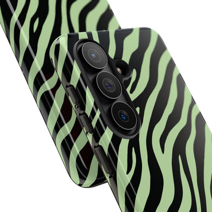 Stylish Mint Zebra Print Phone Case
