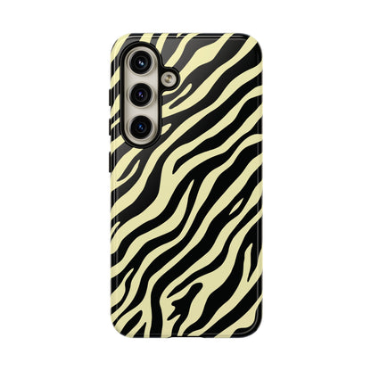 Stylish Neutral Zebra Print Phone Case