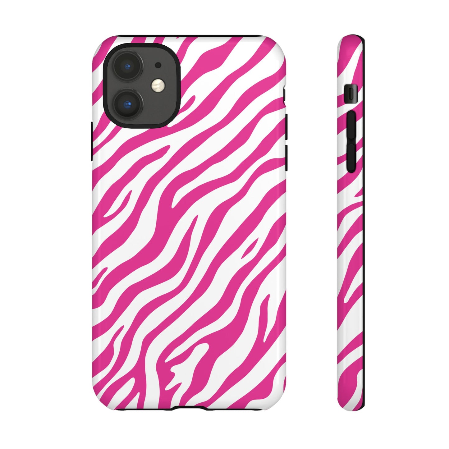 Stylish Hot Pink Zebra Print Phone Case