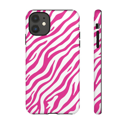 Stylish Hot Pink Zebra Print Phone Case