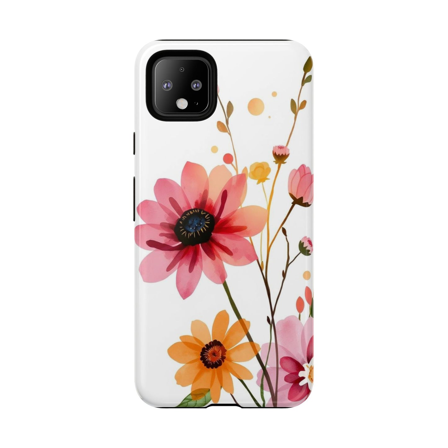 Watercolour Style Simple Wildflower Design Phone Case