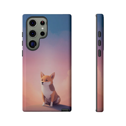 Samsung Galaxy S23 Ultra / Glossy Phone Case - Cute Dog & Cloud Design ’Good Doggo’ Phone Case