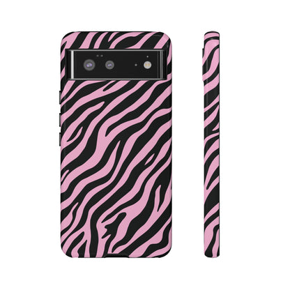 Stylish Blush Zebra Print Phone Case