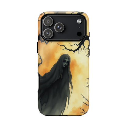 iPhone 17 Pro Max / Glossy Phone Case - Watercolour Gothic Deathly Woman Phone Case