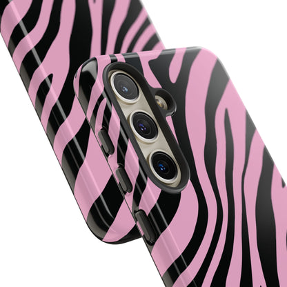 Modern Blush Zebra Print Phone Case