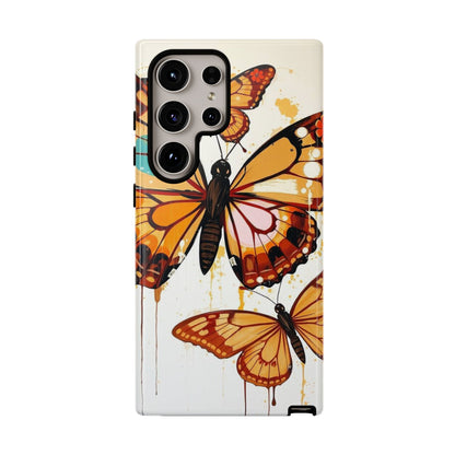 Samsung Galaxy S24 Ultra / Glossy Phone Case - Abstract Butterflies Design Phone Case