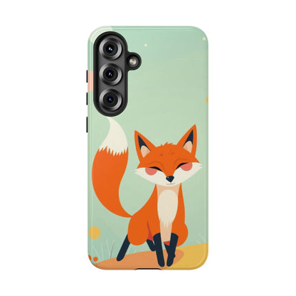 Samsung Galaxy S25 Plus / Glossy Phone Case - Happy Fox Design Phone Case
