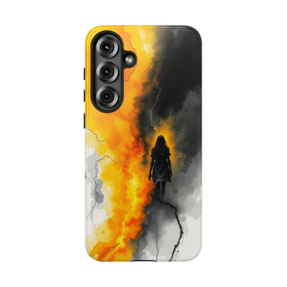 Samsung Galaxy S25 Plus / Glossy Phone Case - Watercolour Gothic Silhouette of a Woman Phone Case