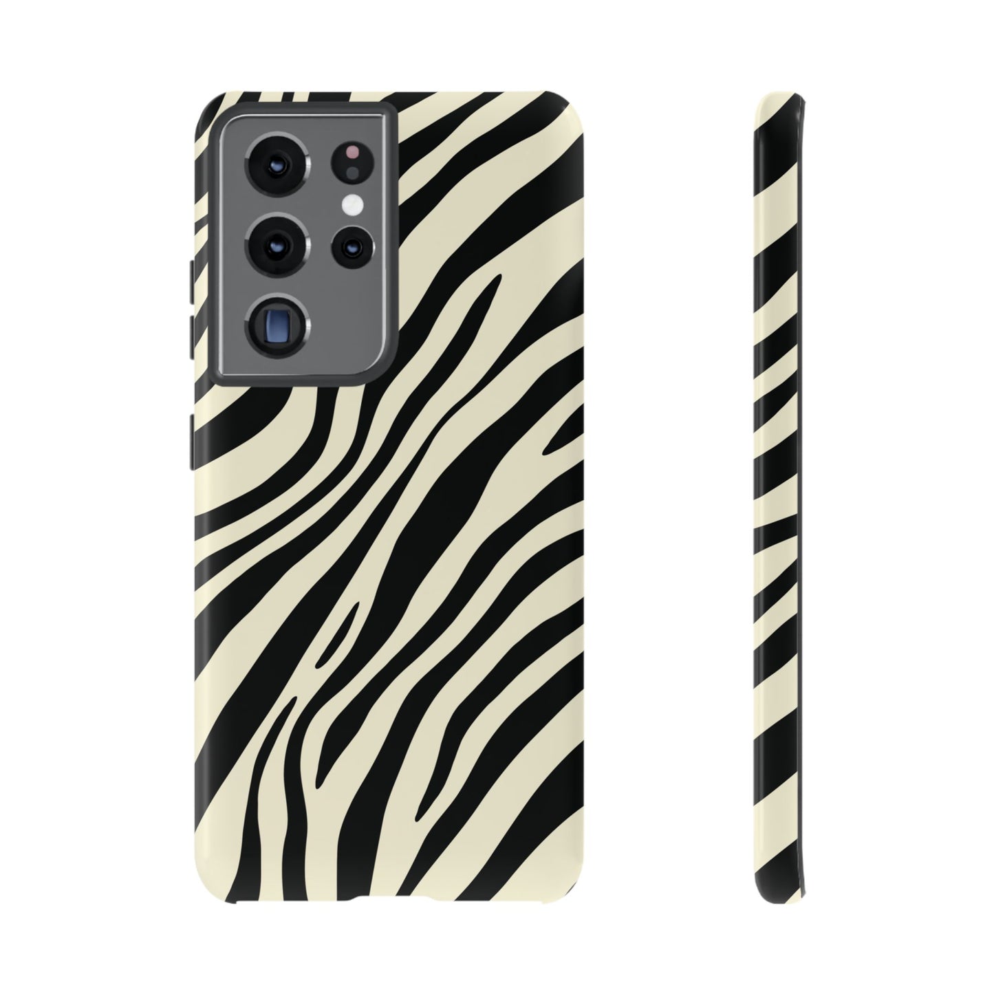 Modern Neutral Zebra Print Phone Case
