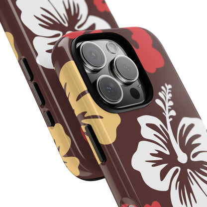 Phone Case - ’Hibiscus Retro Pattern #2’ Phone Case