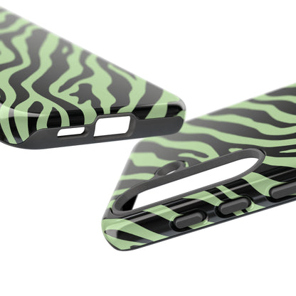 Stylish Mint Zebra Print Phone Case