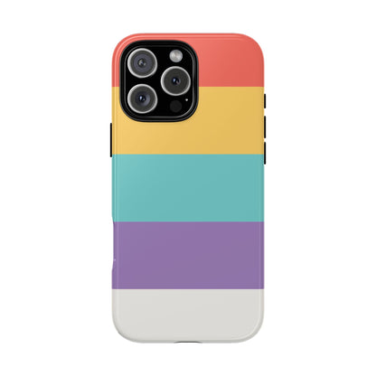 Pastel Rainbow Stripe Pattern Phone Case - Phone Case - iPhone 16 Pro Max / Glossy