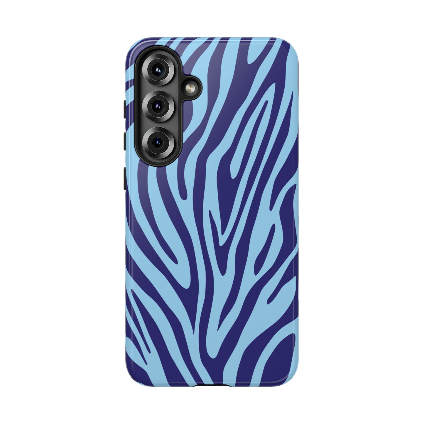 Boutique Sky Blue Tiger Print Phone Case