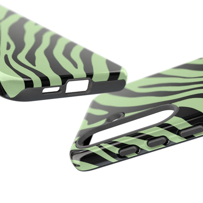 Modern Mint Zebra Print Phone Case