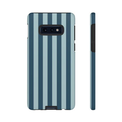 Samsung Galaxy S10E / Glossy Phone Case - ’Blue Stripe Pattern’ Phone Case
