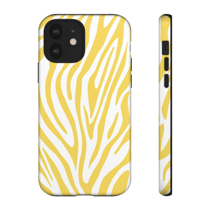 Graphic Yellow Tiger Print Phone Case