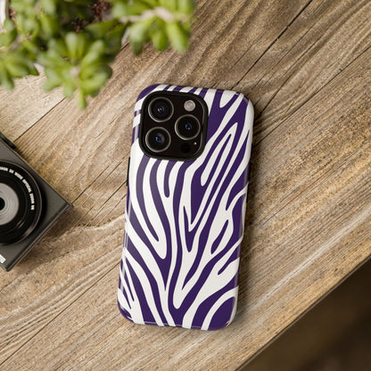 Graphic Purple Tiger Print Phone Case