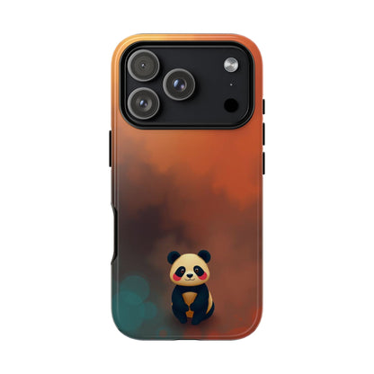 iPhone 17 Pro / Glossy Phone Case - Cute Colourful Panda Design Phone Case