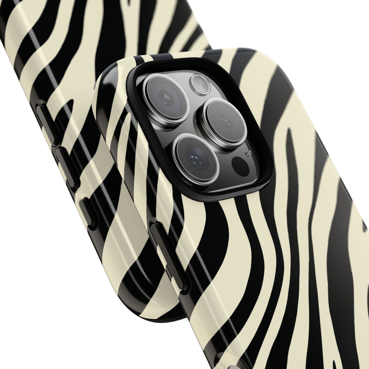 Modern Neutral Zebra Print Phone Case