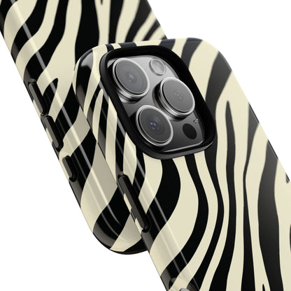 Modern Neutral Zebra Print Phone Case