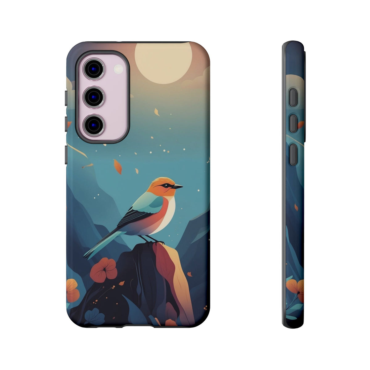 Stylised Bird Design Phone Case - Multicolor Phone Case - Samsung Galaxy S23 Plus / Glossy