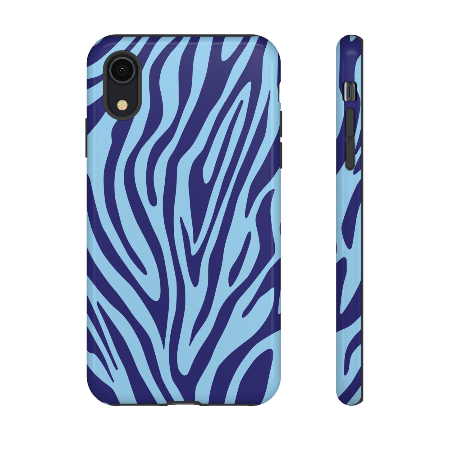 Boutique Sky Blue Tiger Print Phone Case