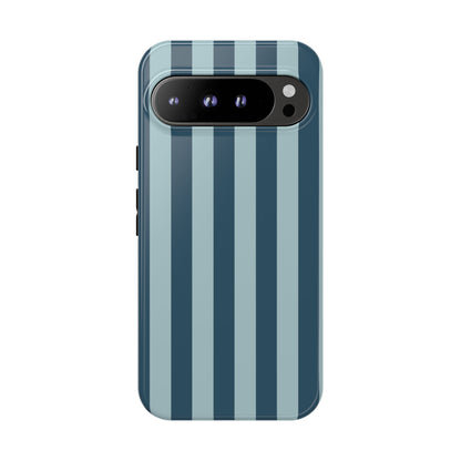 Blue Stripe Pattern Phone Case - Blue Phone Case - Google Pixel 9 Pro XL / Glossy