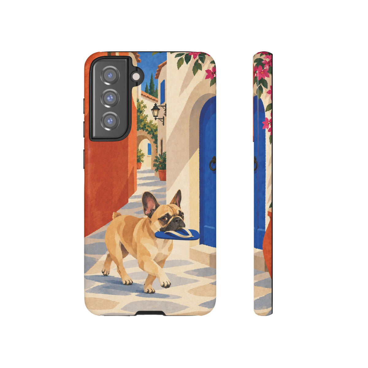 French Bulldog Quiet Lane Phone Case - Multicolor Phone Case - Samsung Galaxy S21 FE / Glossy