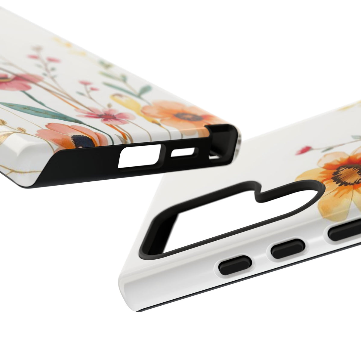 Boho Chic Watercolour Wild Blooms Pattern Phone Case - Multicolor Phone Case