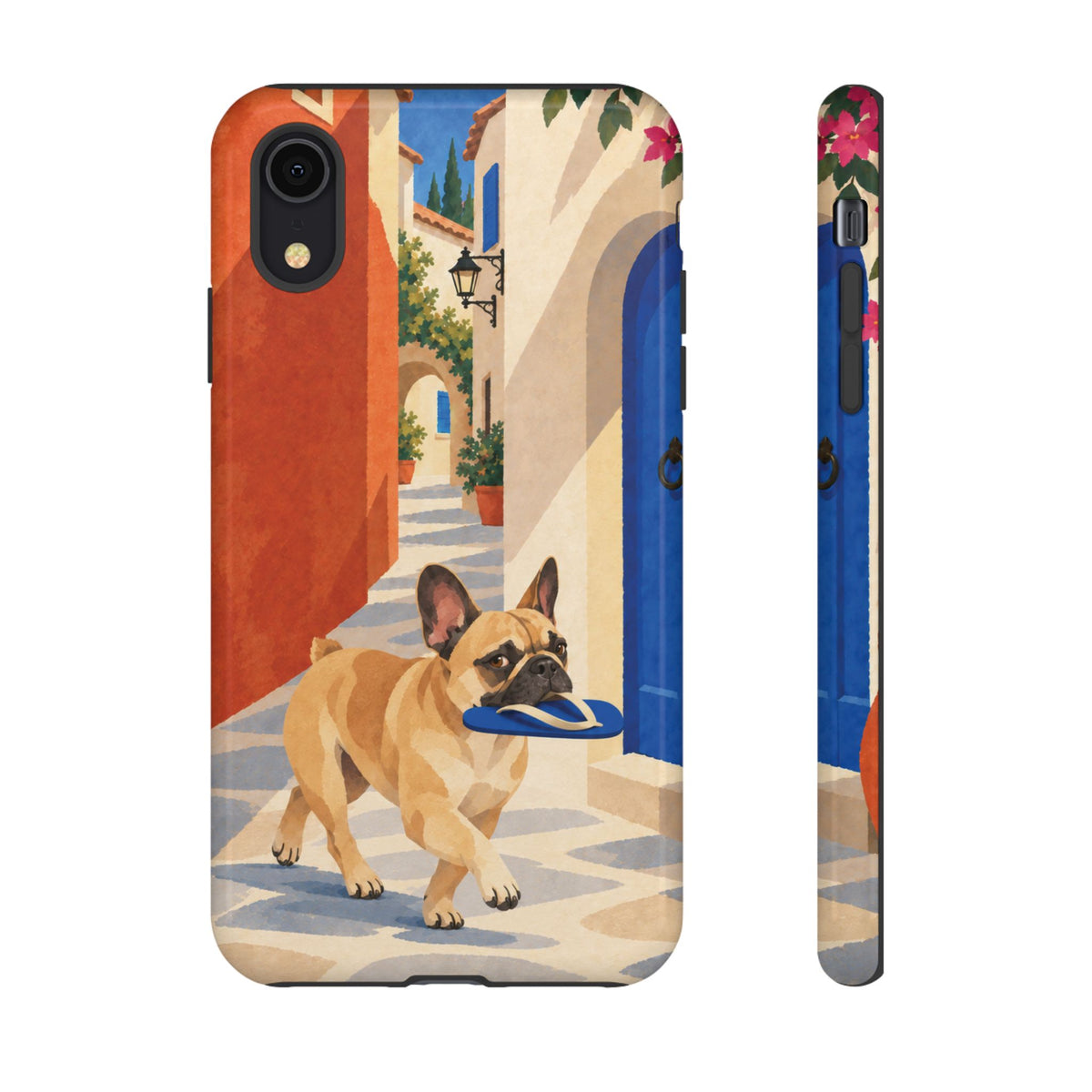 French Bulldog Quiet Lane Phone Case - Multicolor Phone Case - iPhone XR / Glossy