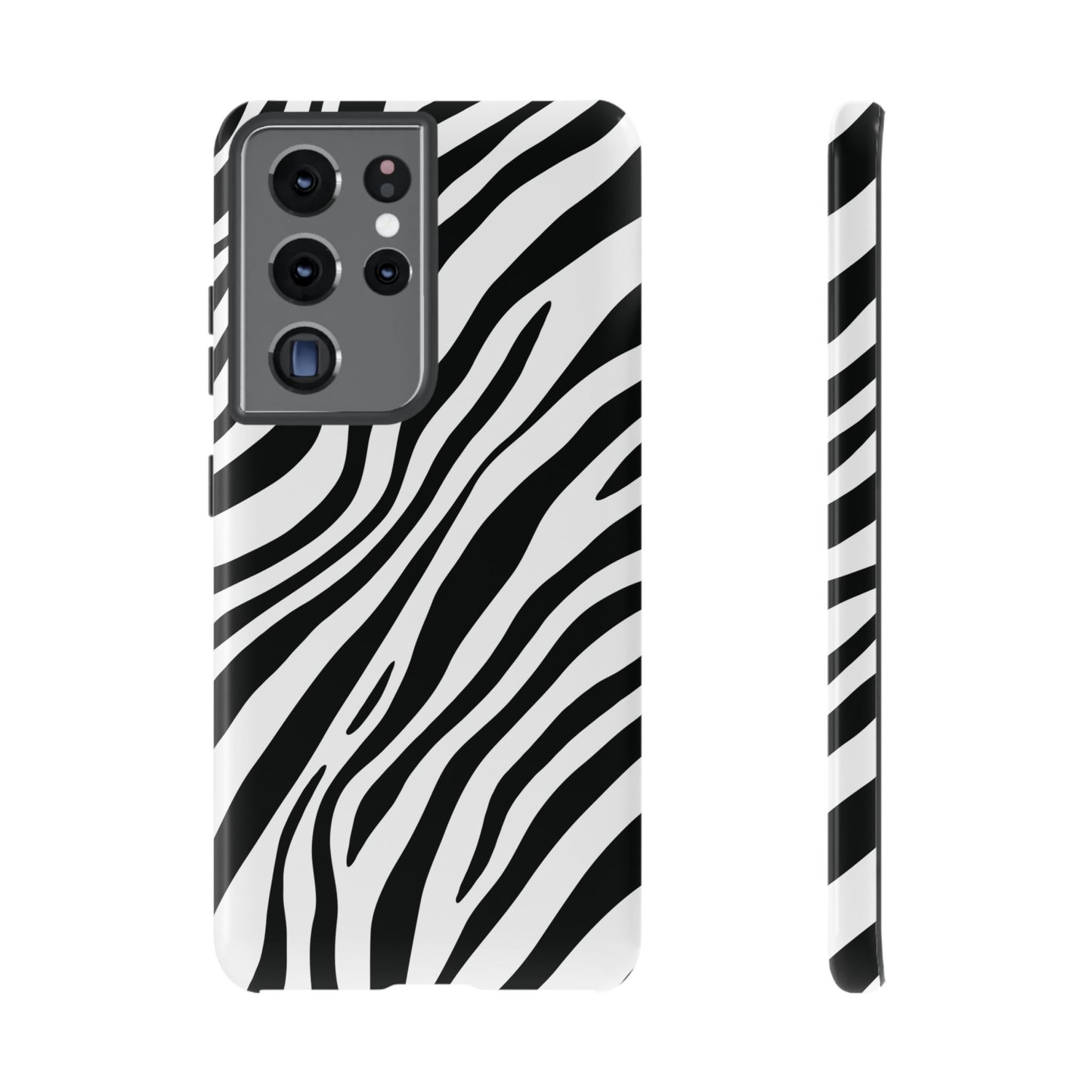 Modern Monochrome Zebra Print Phone Case