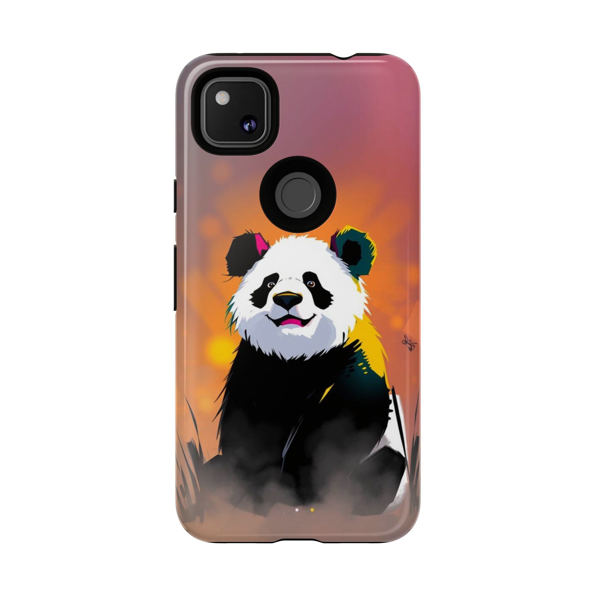 Google Pixel 4a / Glossy Phone Case - Pop Art Panda Design Phone Case