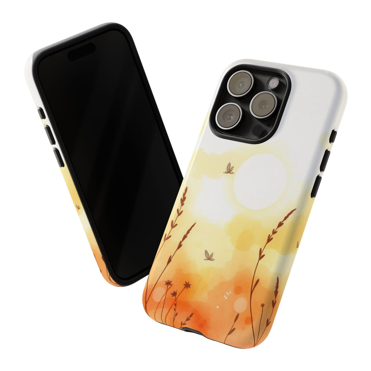 Boho Chic Watercolour Wildflower Pattern Phone Case - Multicolor Phone Case
