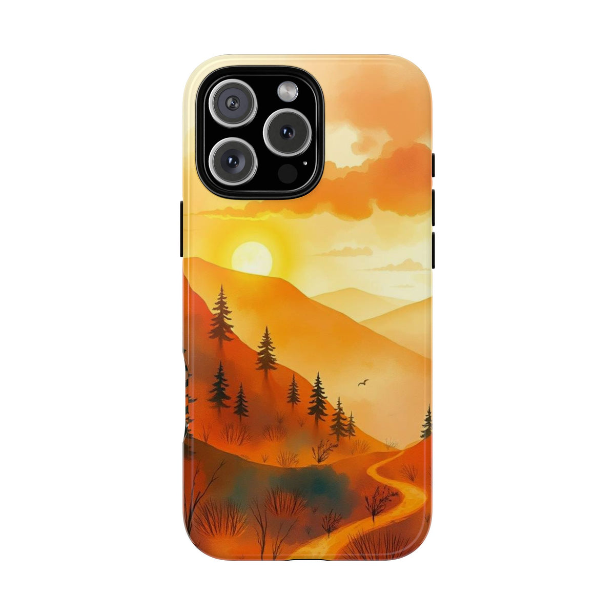 Golden Sunset Design Phone Case - Multicolor Phone Case - iPhone 16 Pro Max / Glossy