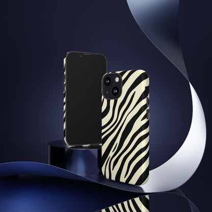 Modern Neutral Zebra Print Phone Case