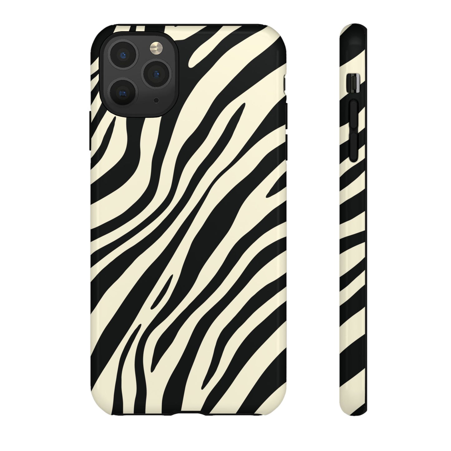 Modern Neutral Zebra Print Phone Case