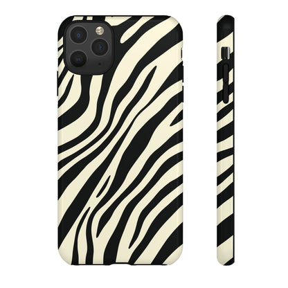 Modern Neutral Zebra Print Phone Case