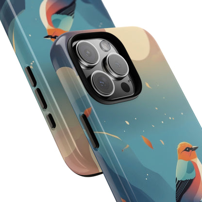 Stylised Bird Design Phone Case - Multicolor Phone Case