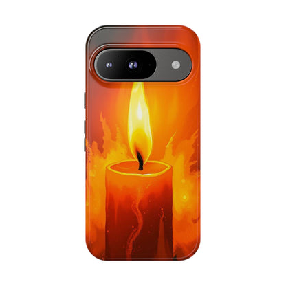 Red Candle Phone Case - Multicolor Phone Case - Google Pixel 9 / Glossy