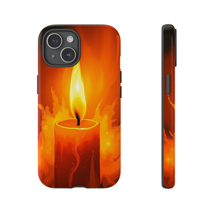 Red Candle Phone Case - Multicolor Phone Case - iPhone 15 / Glossy