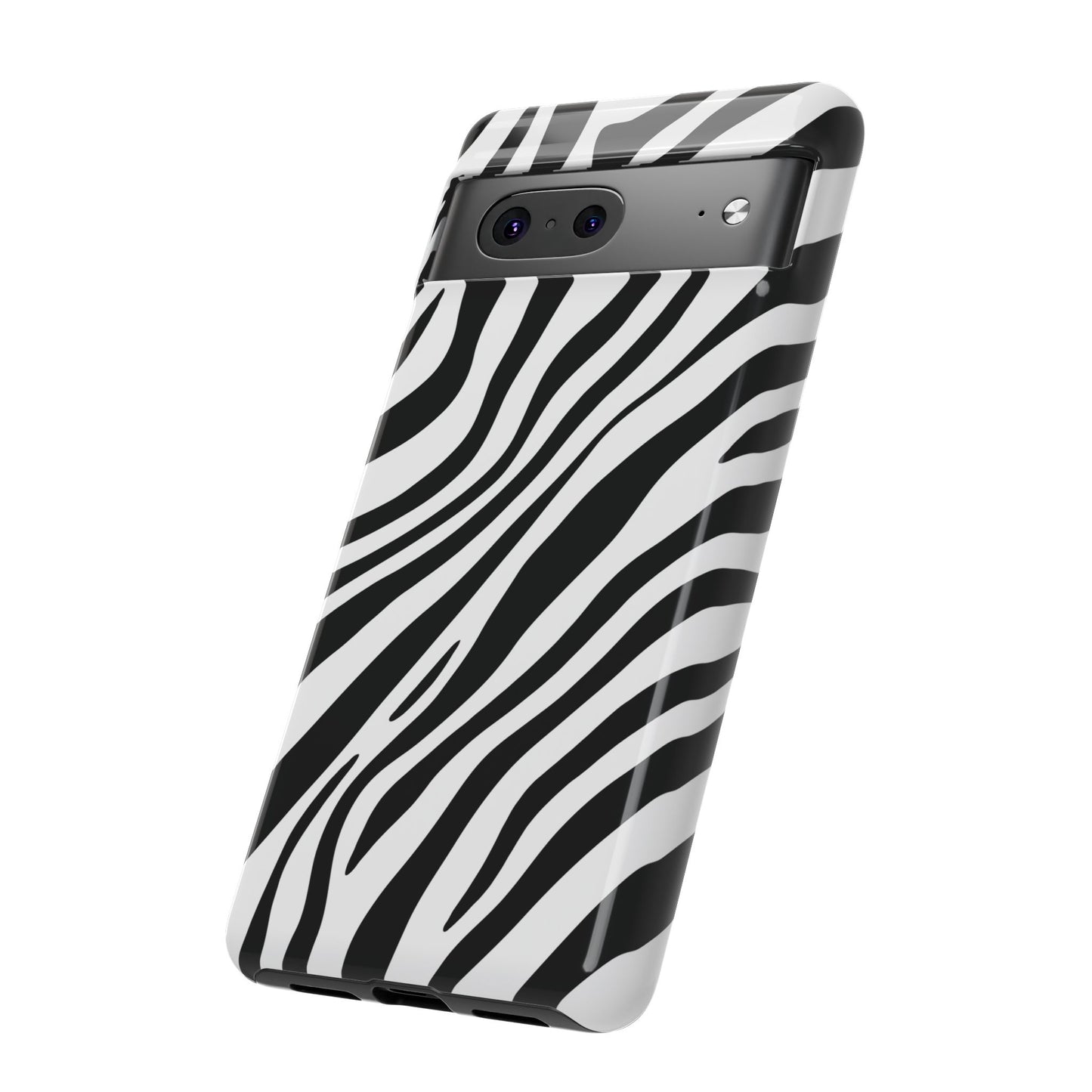 Modern Monochrome Zebra Print Phone Case