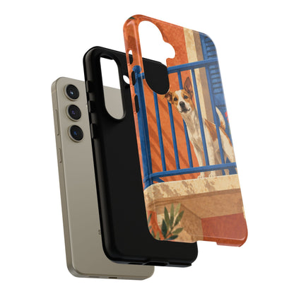 Jack Russell Terrier Balcony Busybody Phone Case - Multicolor Phone Case