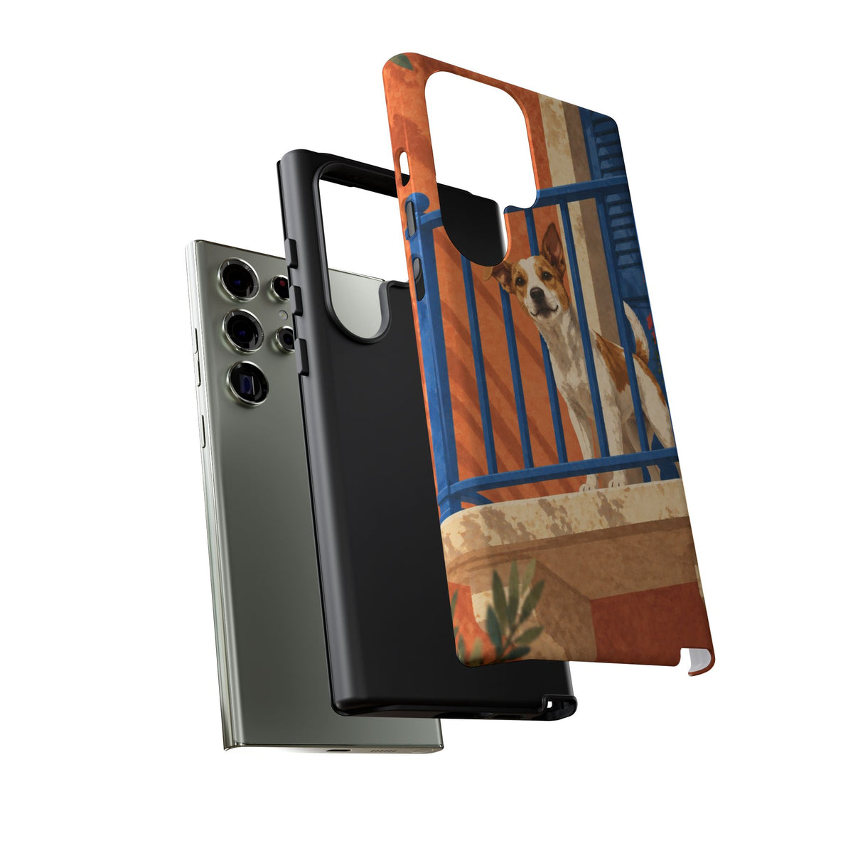 Jack Russell Terrier Balcony Busybody Phone Case - Multicolor Phone Case