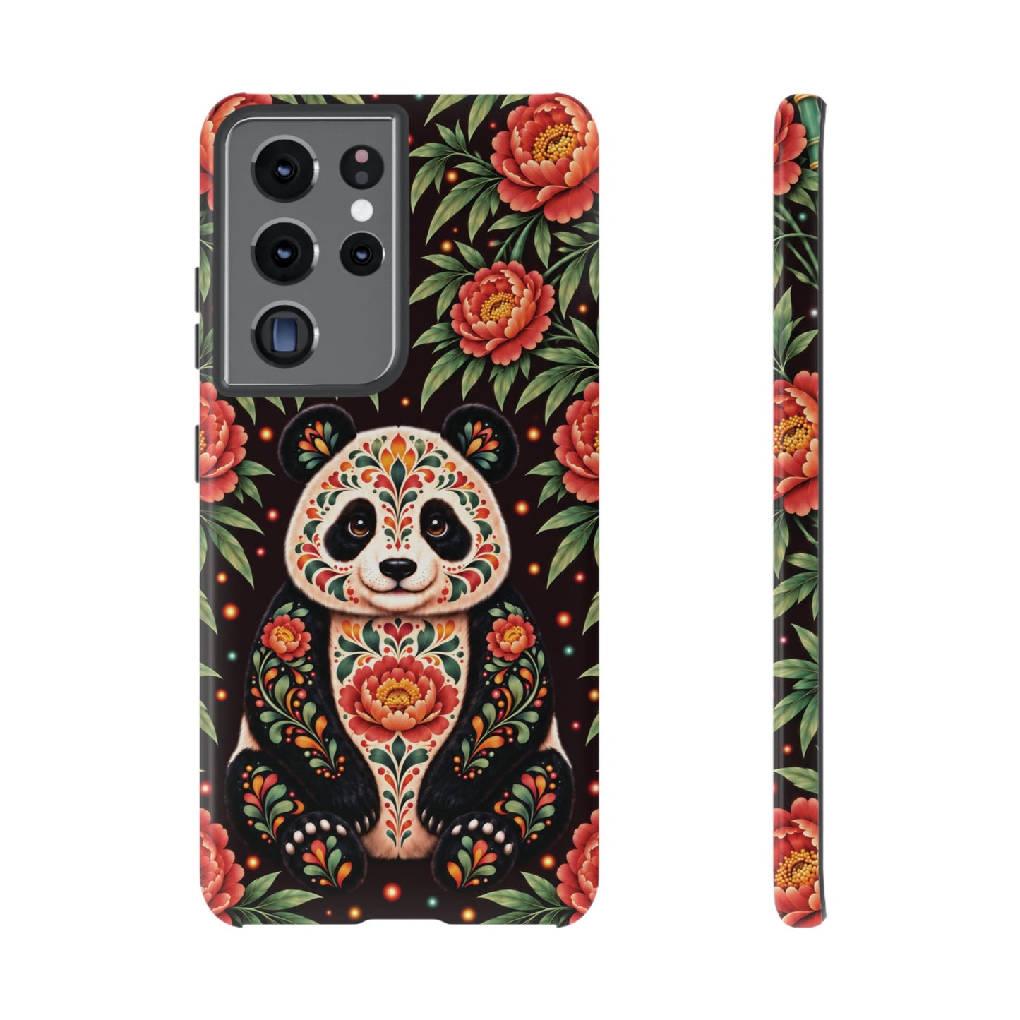Cute Terracotta and Teal Calavera Panda Phone Case - Multicolor Phone Case - Samsung Galaxy S21 Ultra / Glossy