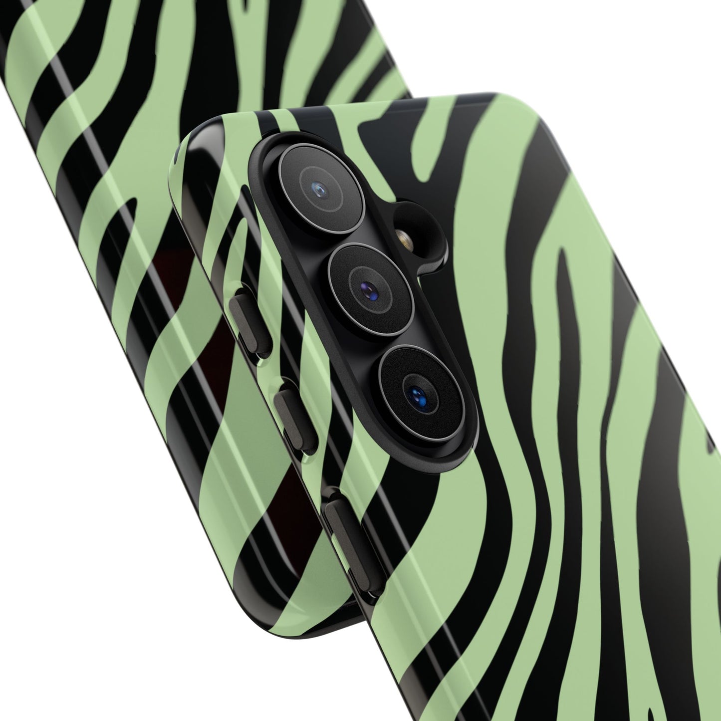 Modern Mint Zebra Print Phone Case