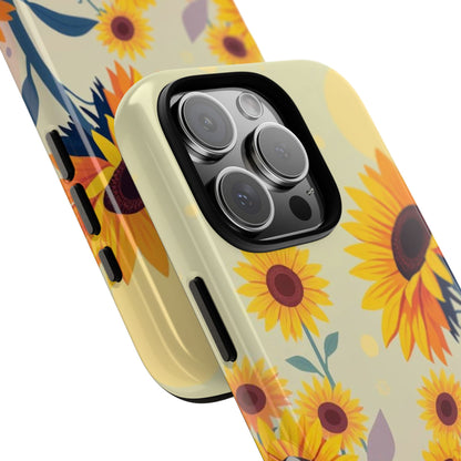 Modern Flat Sunflower Design Phone Case