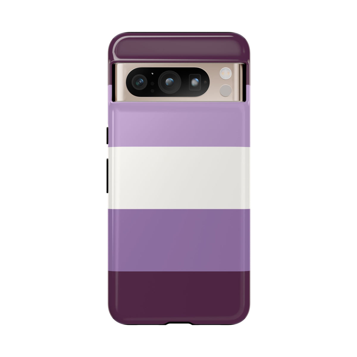 Purple Stripe Pattern Phone Case - Purple Phone Case - Google Pixel 8 Pro / Glossy
